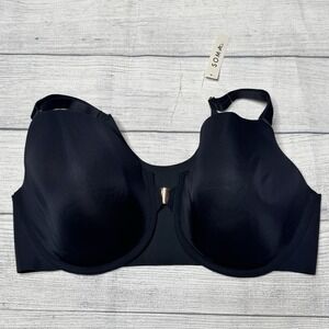 Soma Vanishing 360 Perfect Coverage Front Close Bra Black Size 38DD NWT